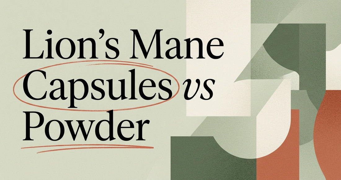 Lion's Mane Capsules vs Powder: Which to Choose?